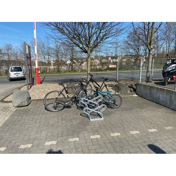 Bicycle parking rack | One-sided rack, 90 | 6 Bicycleslength: 2100 mm